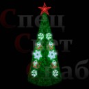 Светодиодная уличная гирлянда на ель санта
